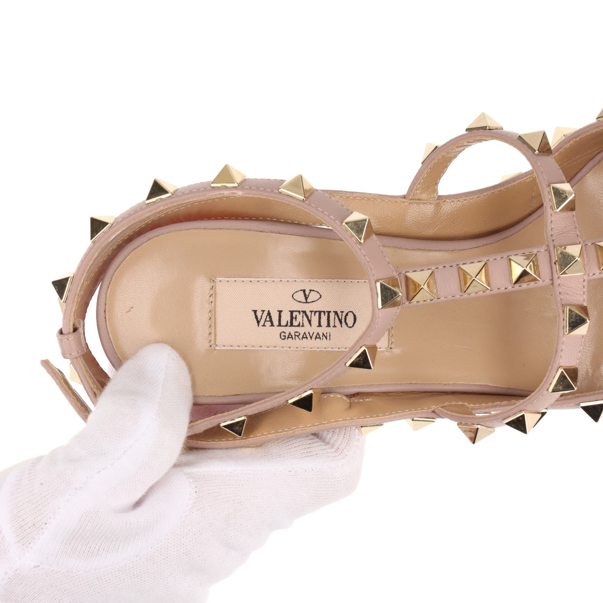 ヴァレンチノ スタッズパンプス　37 1/ 2 楽天市場】valentino ロックスタッズ パンプスの通販