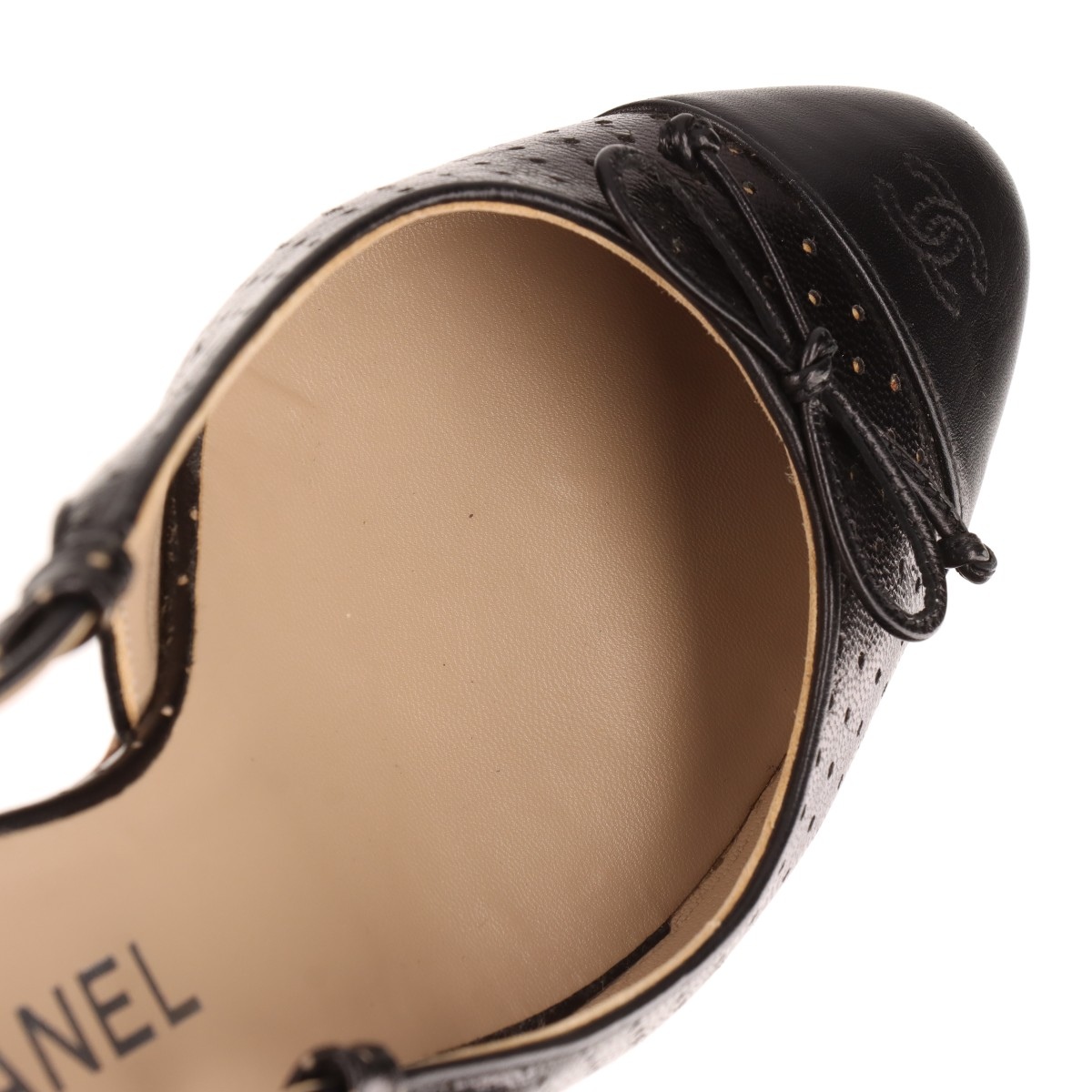 CHANEL ストラップ パンプス 36