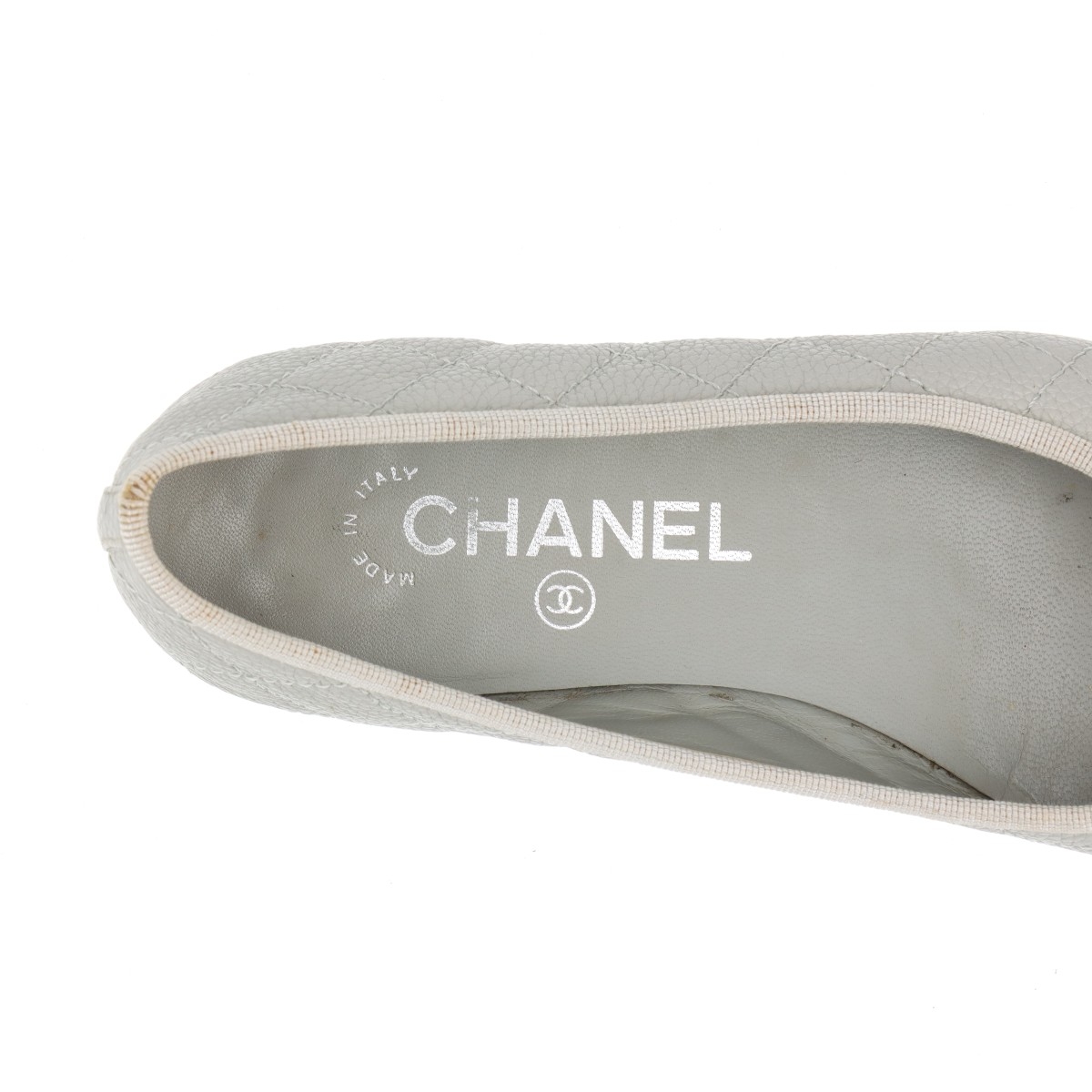 シャネル フラットパンプス 35 日本最大級 CHANEL フラットパンプス美品35.5 靴 - 靴