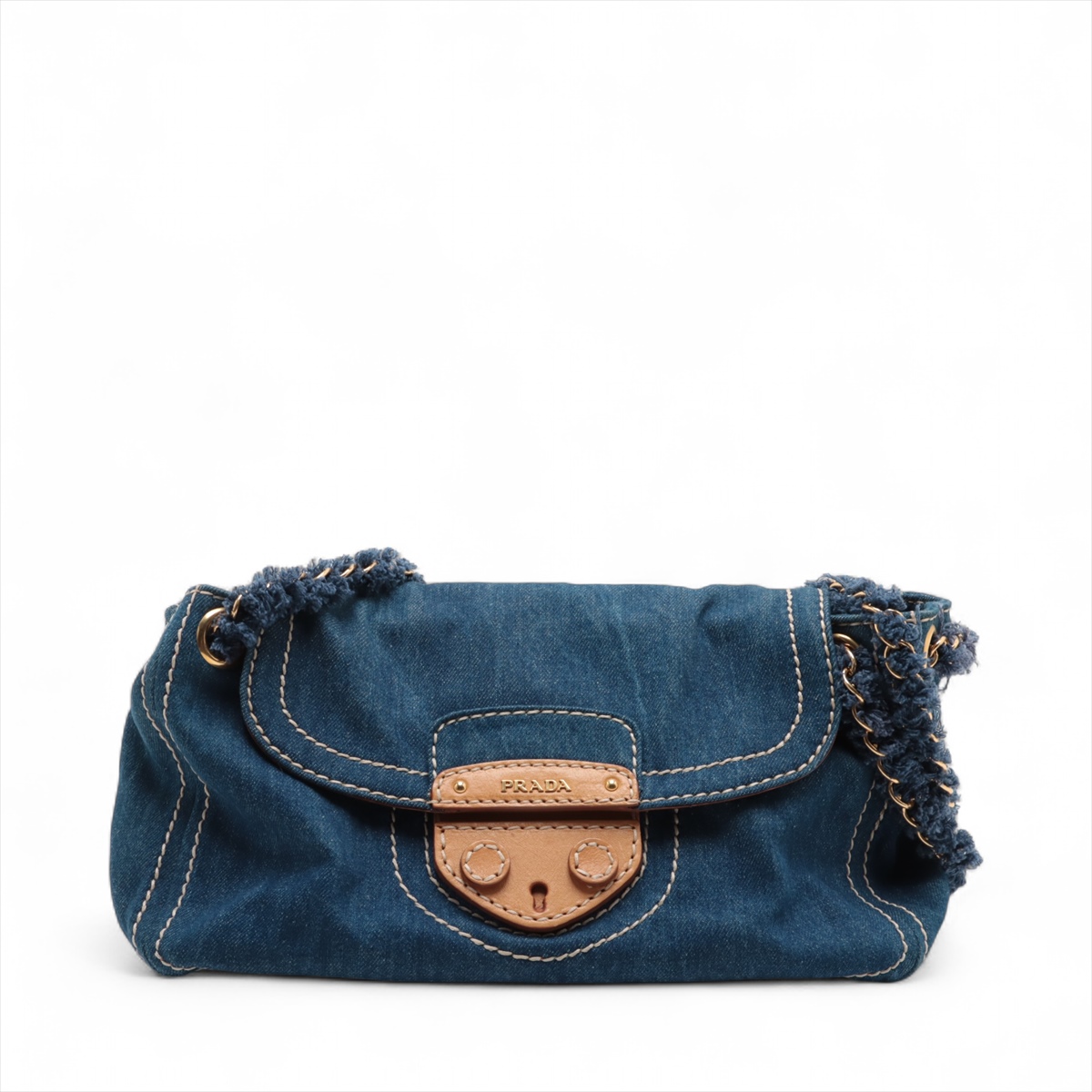 PRADA デニムバッグ PRADA プラダ カナパ トートバッグ デニム レディース ブランド
