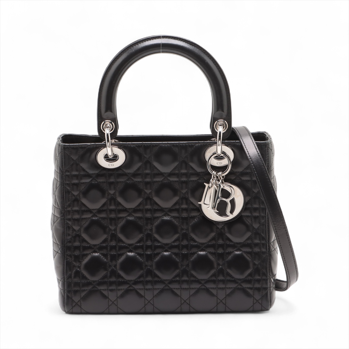 クリスチャンディオール　オペラ　ヴァラ　ブラック　ローヒール　25 Christian Lacroix - 美品 Vintage クリスチャンディオール