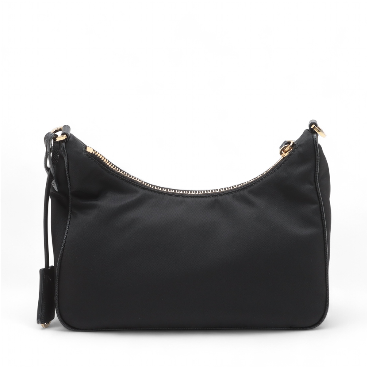 【PRADA】Leatherショルダーバッグ プラダ テスート ナイロンxレザー ショルダーバッグ ブラック