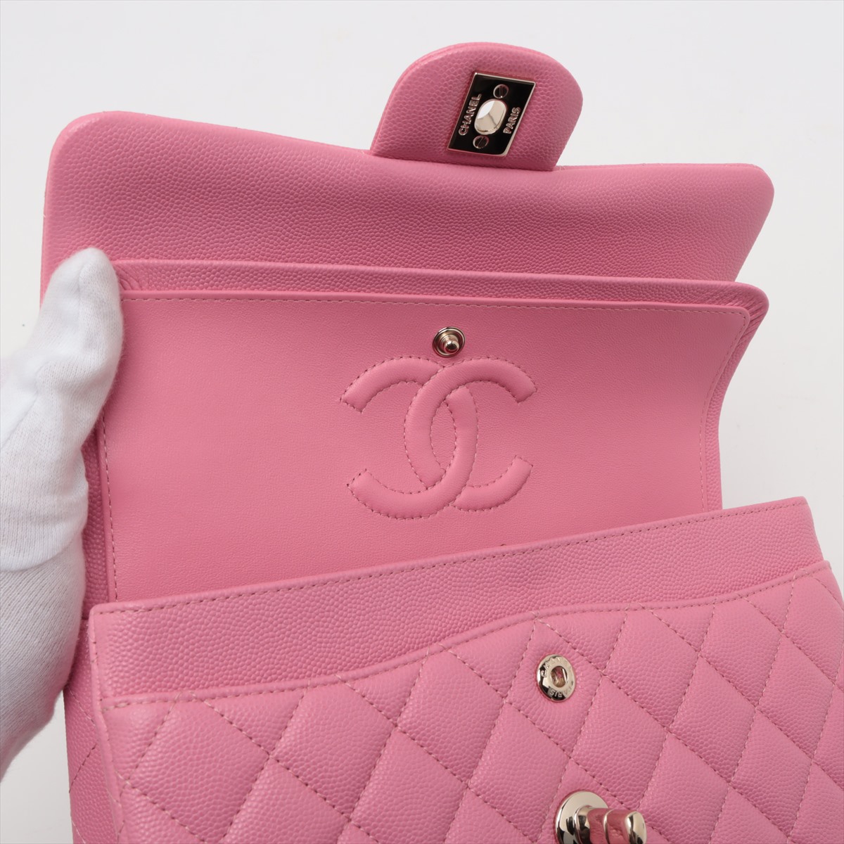 シャネル 23S カメリア フラップバッグ17cm ピンク フラップ バッグ - ハンドバッグ | CHANEL