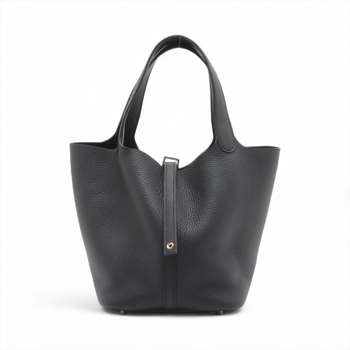 【新品同様 /Bleu Nuit × Gold金具】HERMES ピコタン 18 ウール HERMES ピコタン18 ノワール×ゴールド金具 - メルカリ
