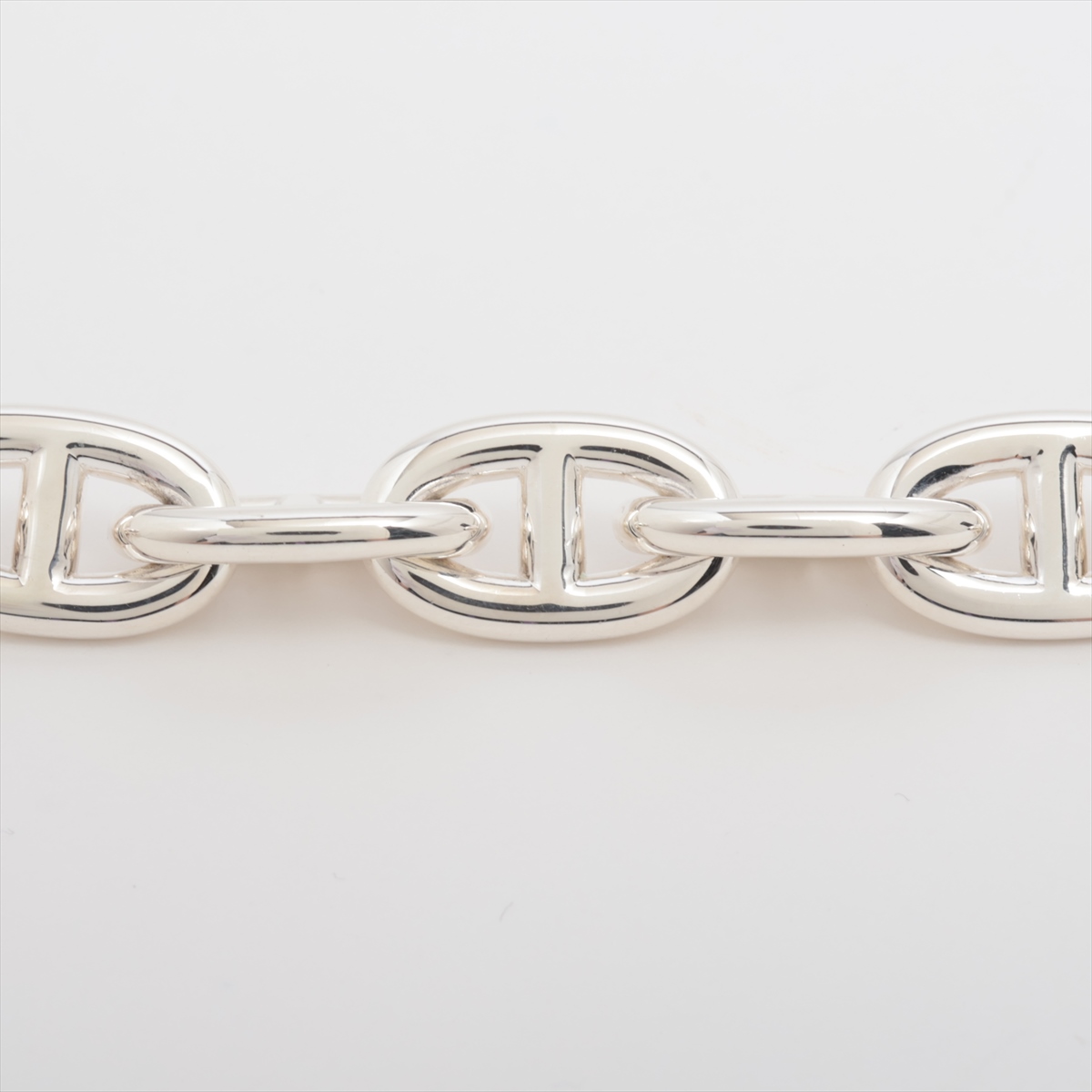 【送料込☆希少品】 HERMES シェーヌダンクル ブレスレットMM エルメス シェーヌダンクルMM ブレスレット 16コマ 925 56.3g