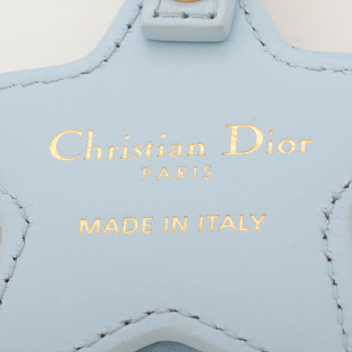 【国内発送♡】DIOR スターミラー付き バッグチャーム ディオール スター バッグチャーム レザー ブルー ミラー付き