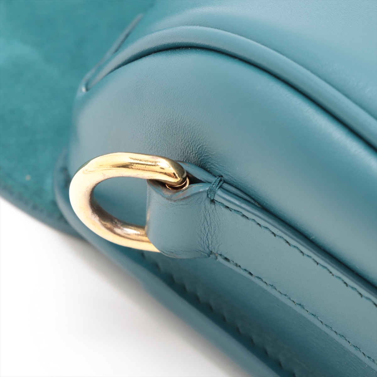 VINTAGE●DIOR●ディオール ブルー レザー ショルダーバッグ クリスチャンディオール ボビー レザー ショルダーバッグ ブルー