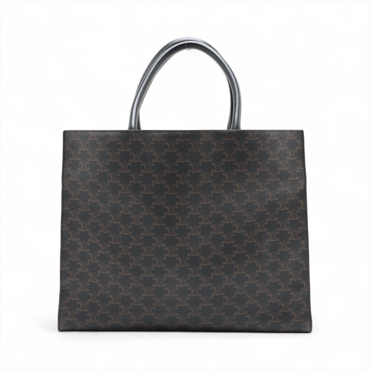 CELINE トートバッグ トリオンフ セリーヌ トリオンフ ホリゾンタルカバ PVCxレザー トートバッグ