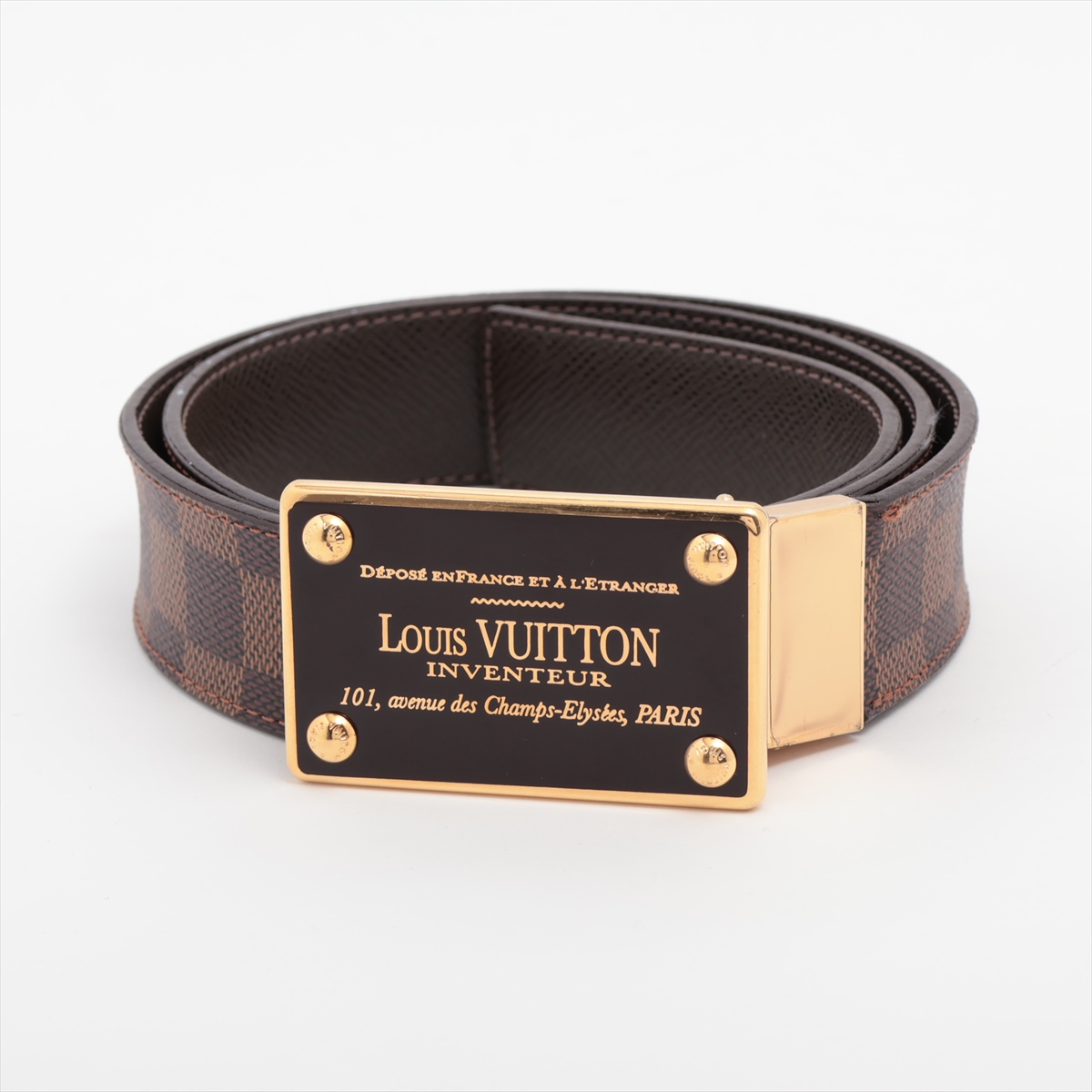 ルイヴィトン M9043サンチュール LVイニシアル 85/34 レザーベルト LOUIS VUITTON ルイヴィトン ベルト M9043 サンチュール LV