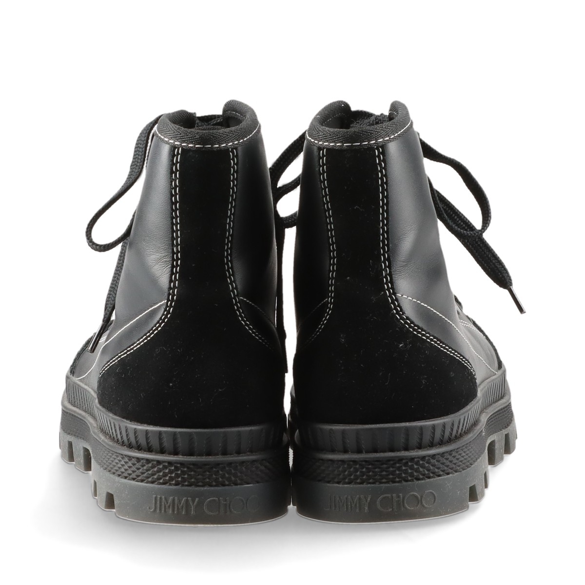 Y-3 スニーカー ヨウジコート ブラック レザー ロゴ ツートン ジミーチュウ 20AW レザー ハイカットスニーカー 35 レディース