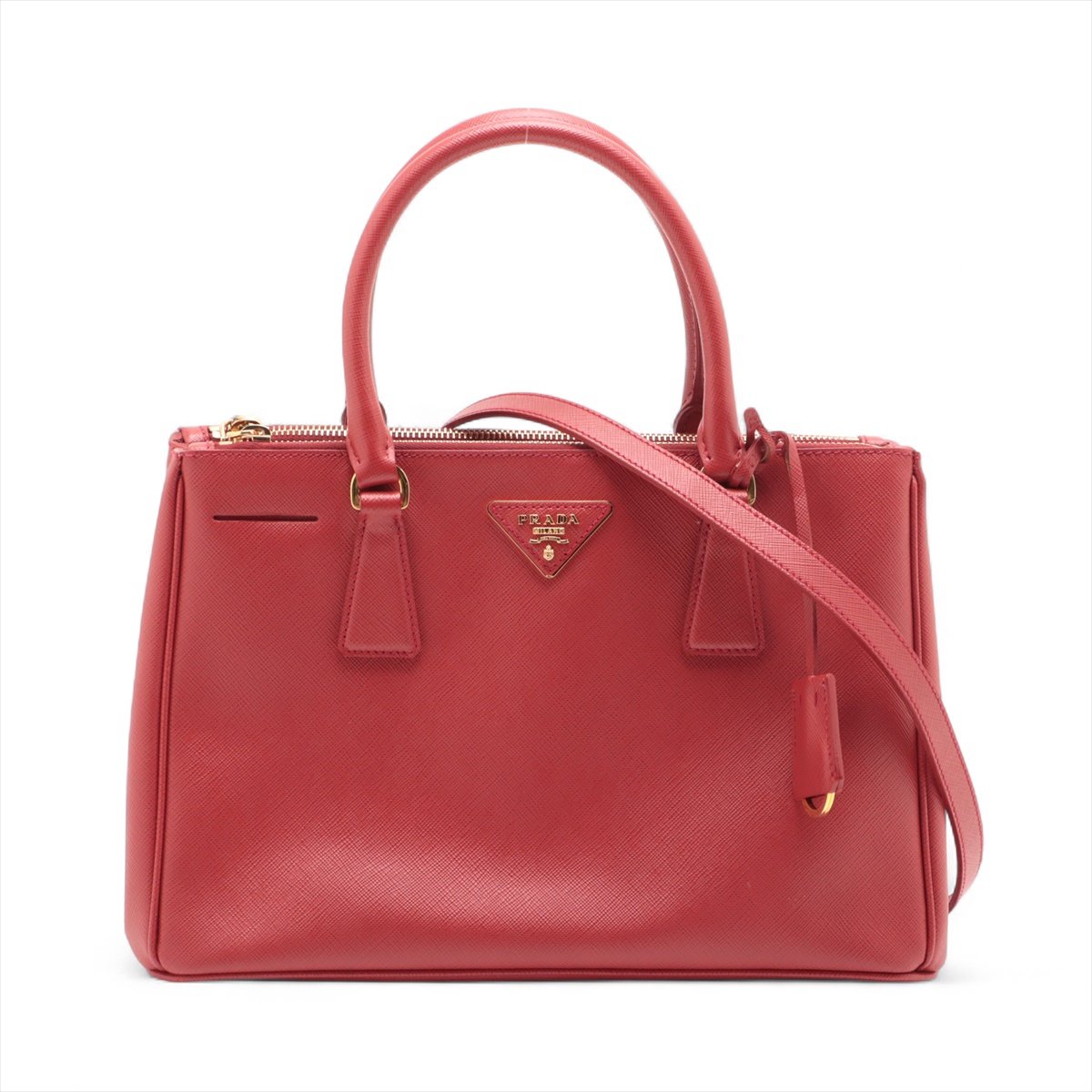 【すぐ届く！直営店買付】PRADAサフィアーノラクス ハンドバッグ PRADA プラダ ロゴ サフィアーノ ミニ ハンド/ショルダーバッグ