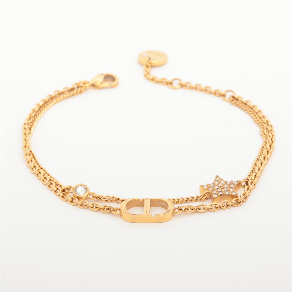【DIOR】ロゴ×ラインストーン輝くメタルブレスレット／25P新作 672b392642d5d.webp