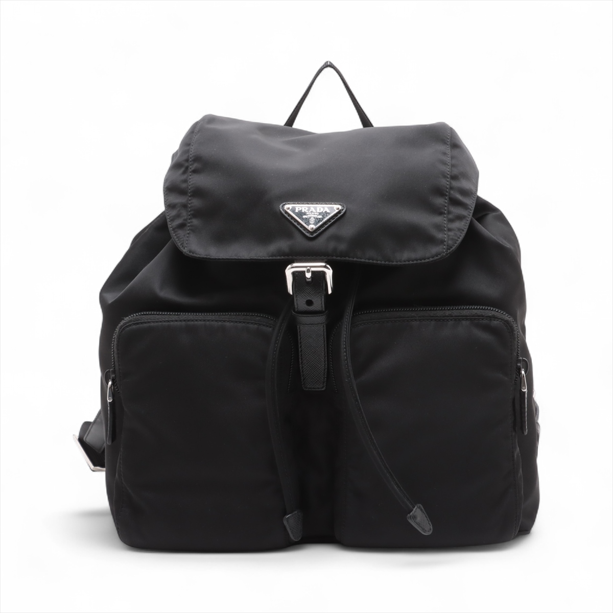 美品 PRADA リュック バックパック テスートナイロン マルチポケット 黒 Prada Re-Nylon マルチポケット バックパック 通販 - FARFETCH