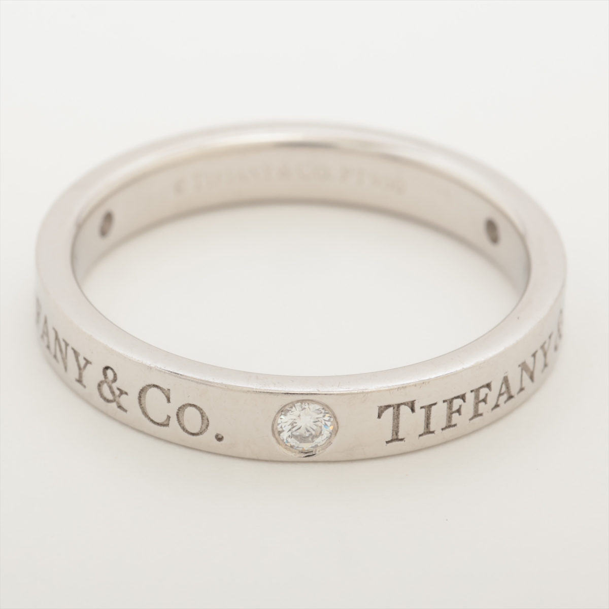 TIFFANY&Co. ティファニー ダイヤ リング フラットバンド 3PD 5