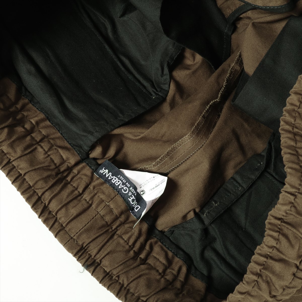 【SALE】DOLCE&GABBANA l ゴールド スラックス Dolce & Gabbana Cotton Track pants 52 Men's Khaki GYHCAT