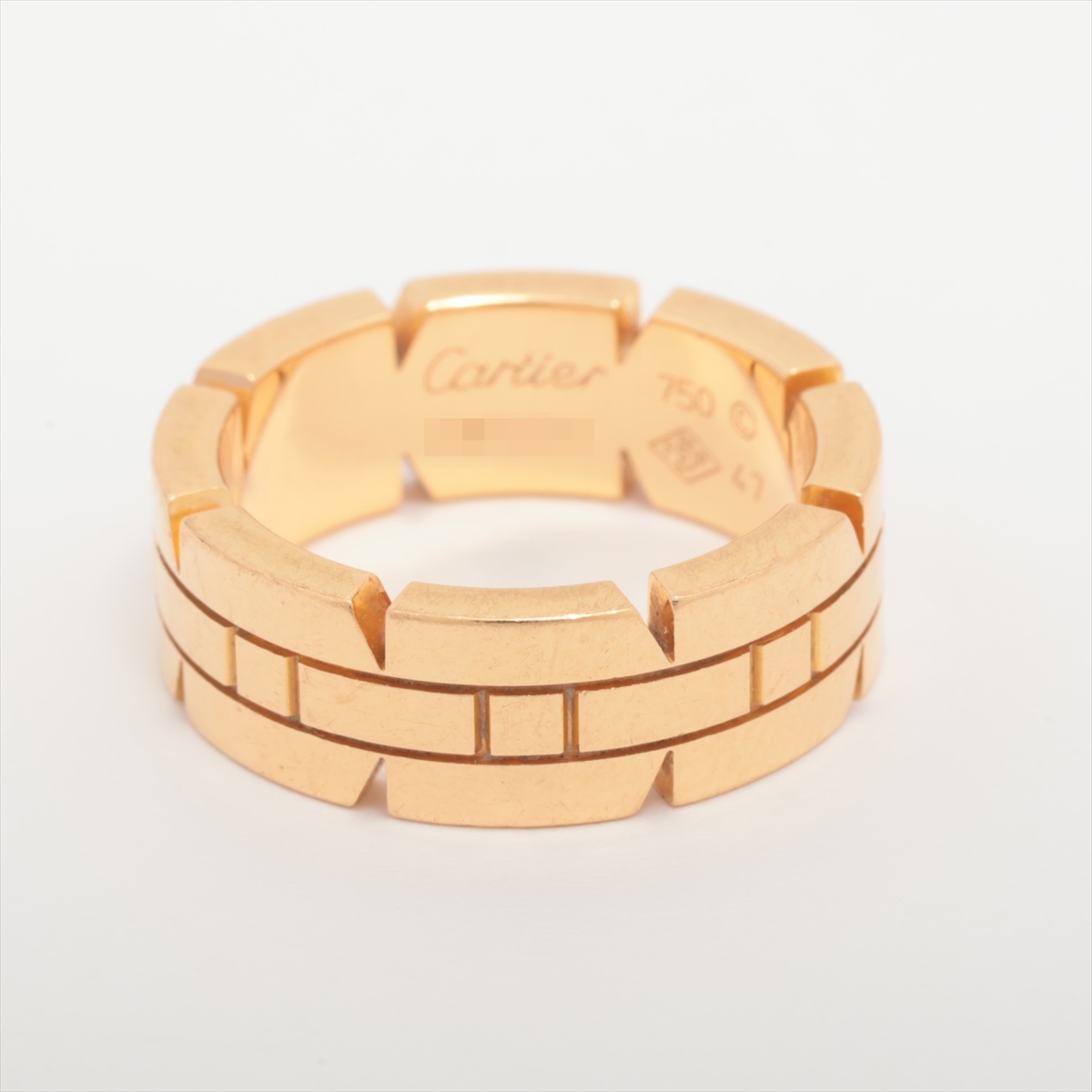 カルティエタンクリング Cartier カルティエ タンクリング シトリン #51 約10.5号 K18YG