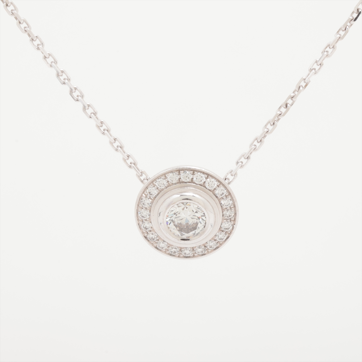 カルティエ ダムール SM ダイヤ ネックレス 750(WG) 3.0g