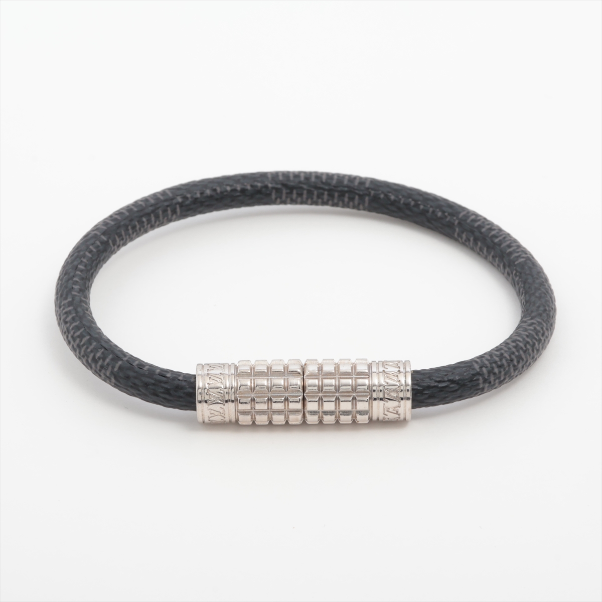 ルィヴィトン　バングル 美品 LOUIS VUITTON ルイヴィトン カフ ナノグラム ブレスレット