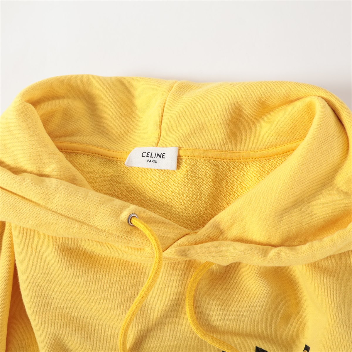 CELINE◆イニシャル「C」パッチカシミア/ウールビーニーイエロー CELINE◇イニシャル「C」パッチカシミア/ウールビーニーイエロー