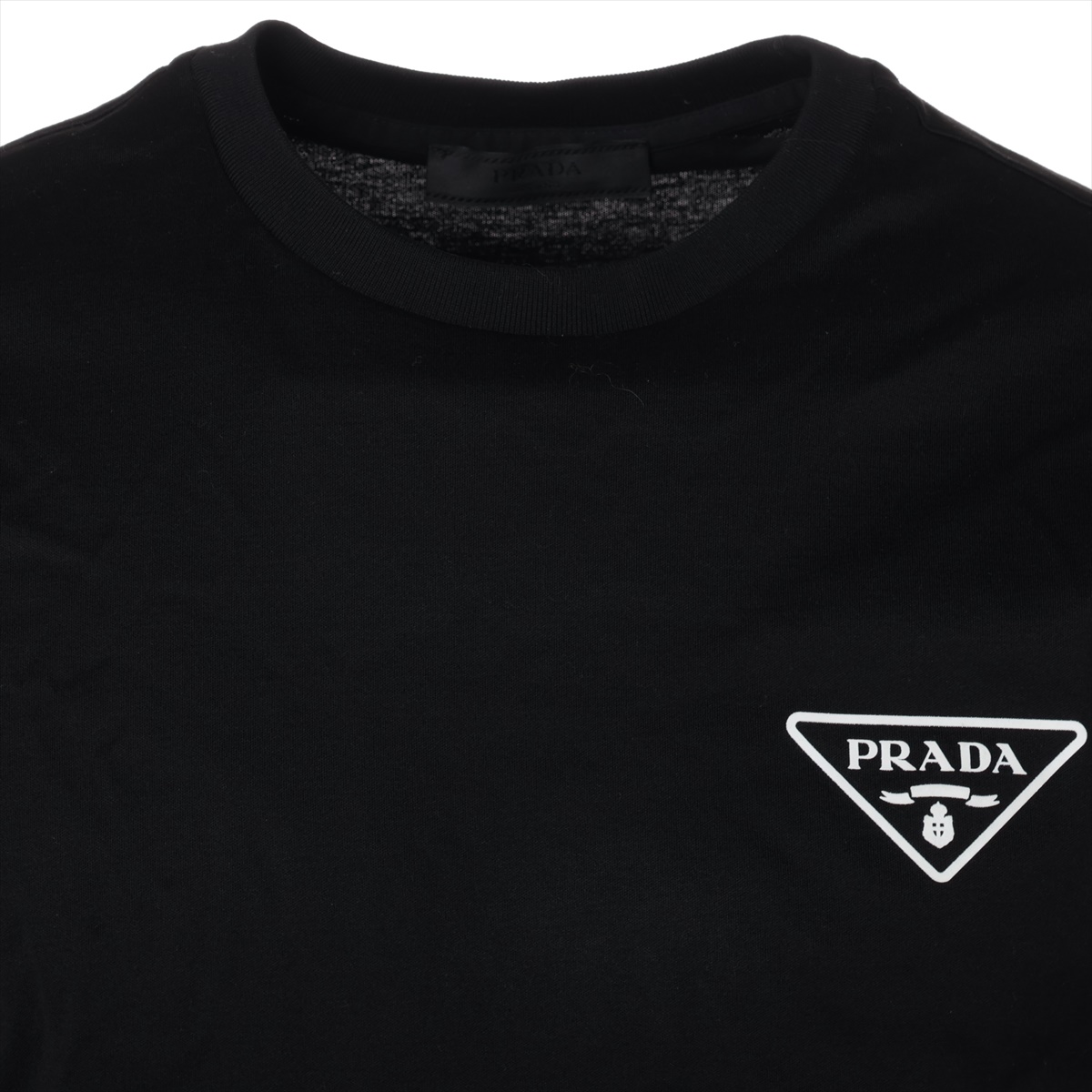 プラダ 25年 コットン Tシャツ XS メンズ ブラック UJN656