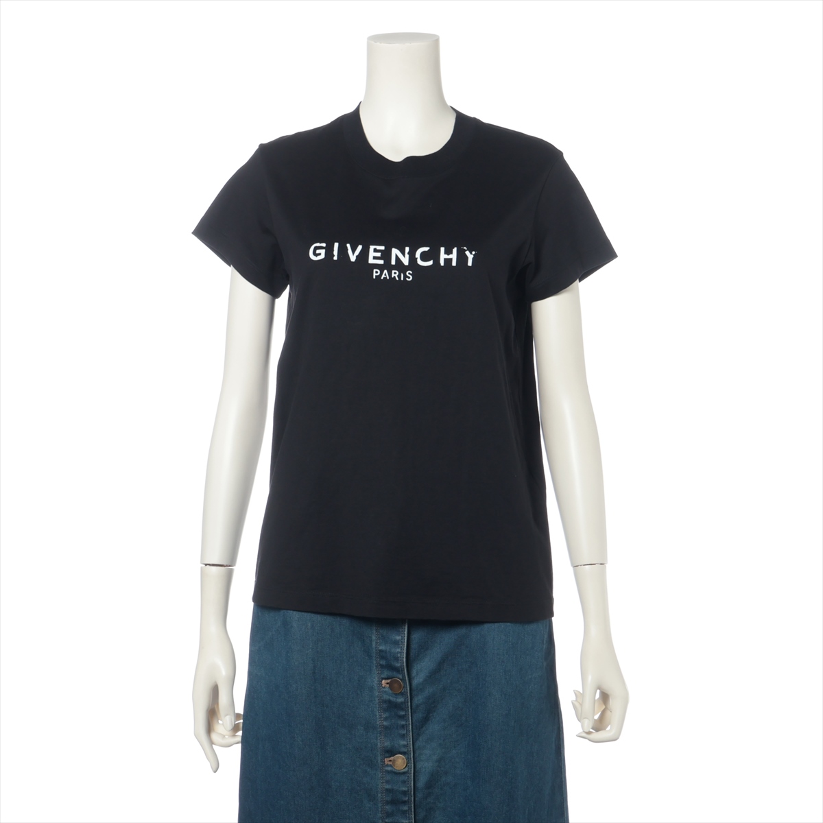 ジバンシィ 4G コットン Tシャツ XS メンズ ブラック BM716B3Y6B
