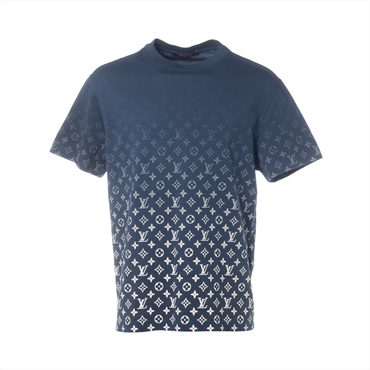 ヴィトン 22SS コットン Tシャツ M メンズ ネイビー RM221Q