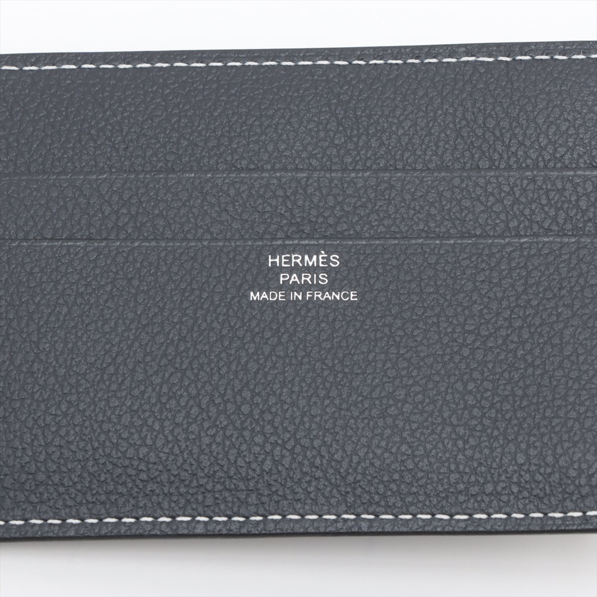 【HERMES】エバーカラー カーフスキンのH セリエ カードホルダー エルメス Hセリエ エバーカラー カードケース グレー K:2025年
