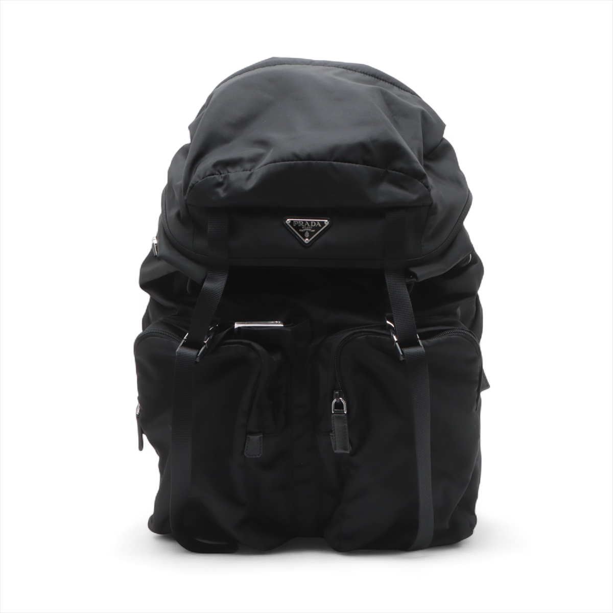 ≪高級感抜群≫【PRADA】テスート ブラック バックパック プラダ テスート ナイロン×レザー バックパック/リュック