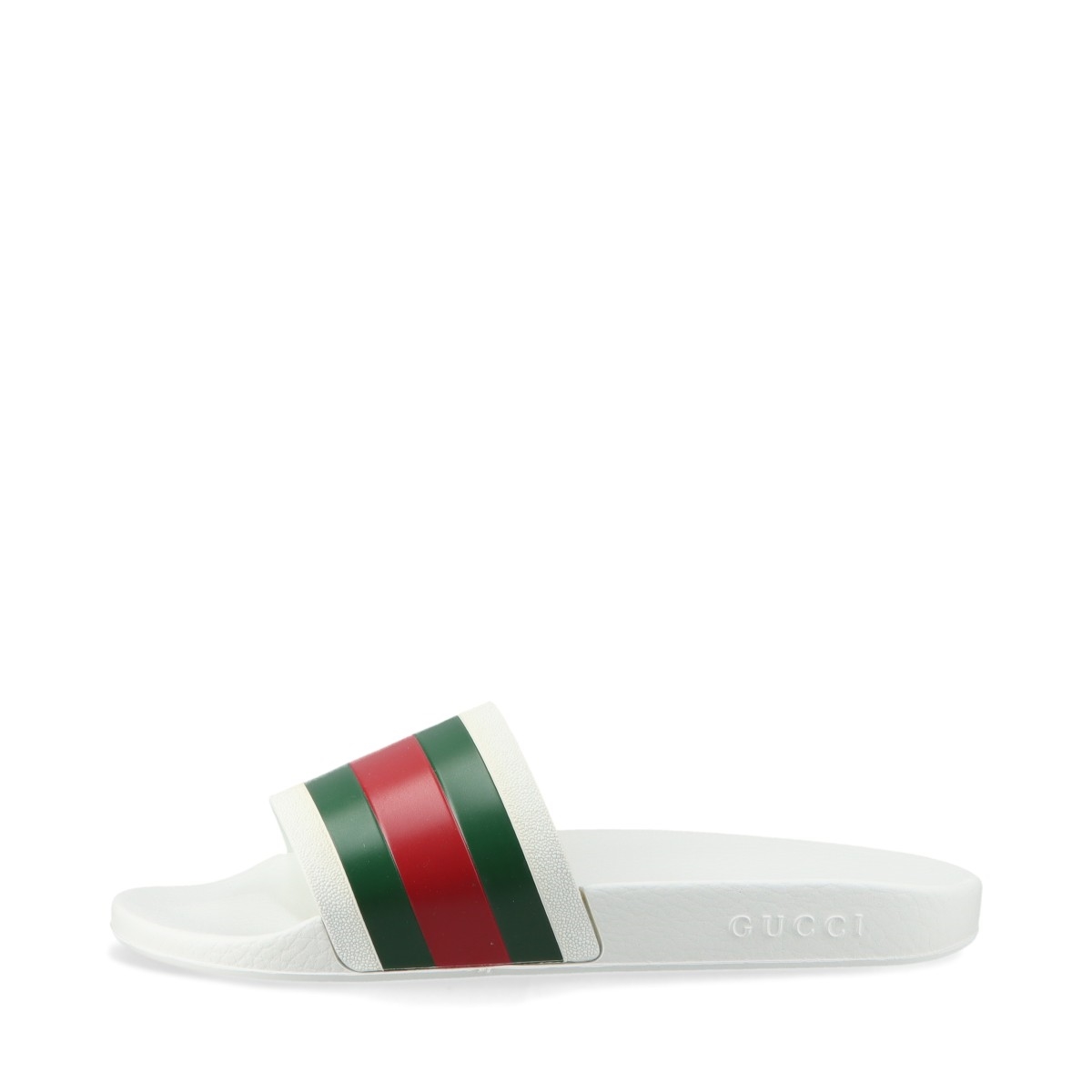 GUCCI ラバー ウエッジサンダル ベージュ 36（約23cm） グッチ インターロッキングG ラバー サンダル 36 レディース