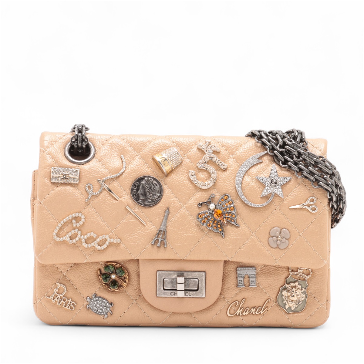 【CHANEL】A57791 2.55 ヴィンテージ マイクロ ショルダーバッグ CHANEL 2.55 ヴィンテージ カーフスキン ショルダーバッグ 中古