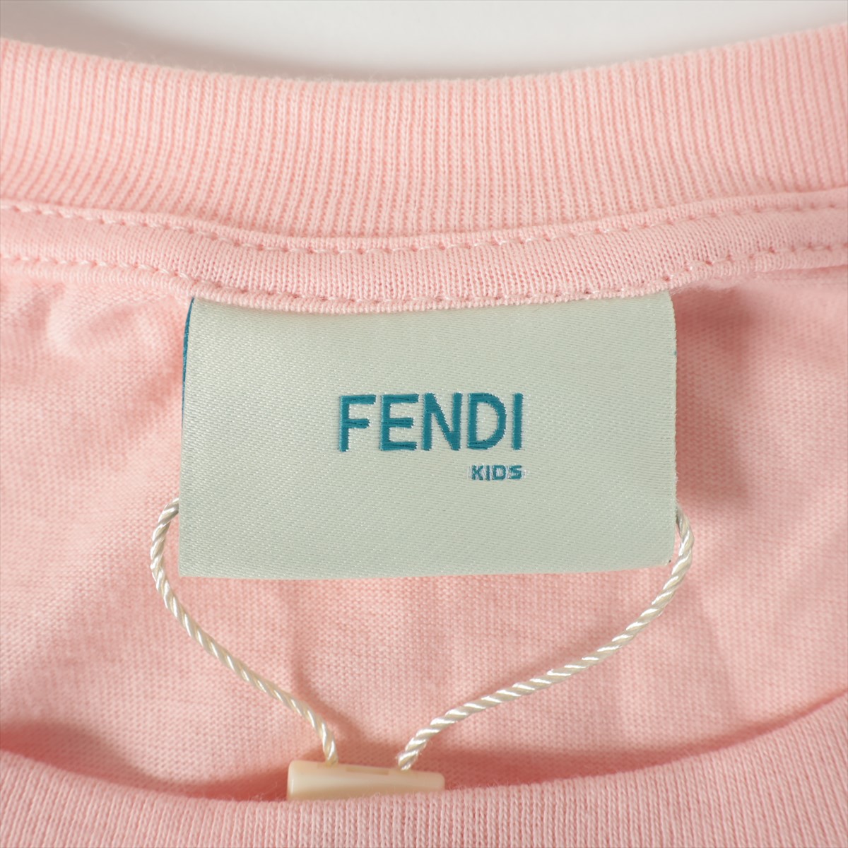 フェンディ ズッカ コットン Tシャツ 12＋ キッズ ピンク JFI189