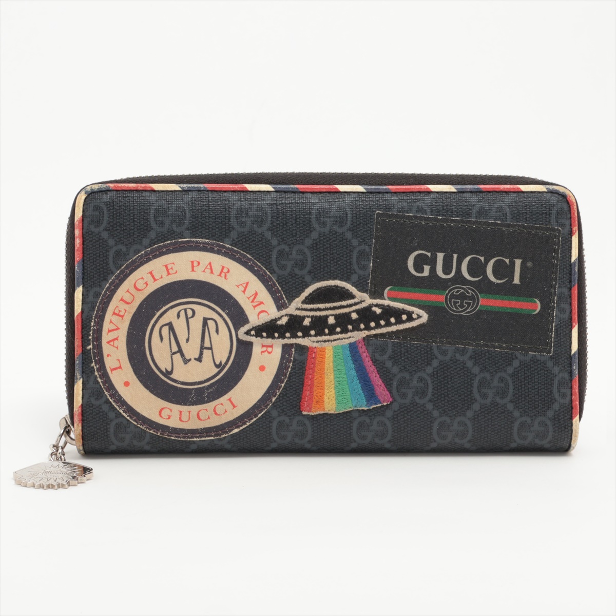GUCCI コンパクトウォレット ラウンドファスナー財布 マイクロ グッチシマ グッチシマ グッチ財布 GUCCI ラウンドファスナー長財布 メンズ