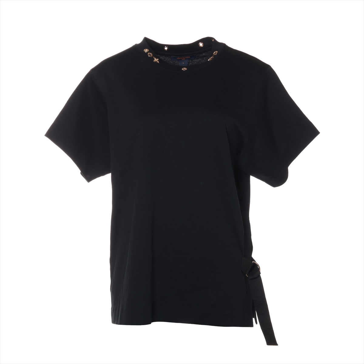 ヴィトン 19SS コットン Tシャツ L レディース ブラック RW191W