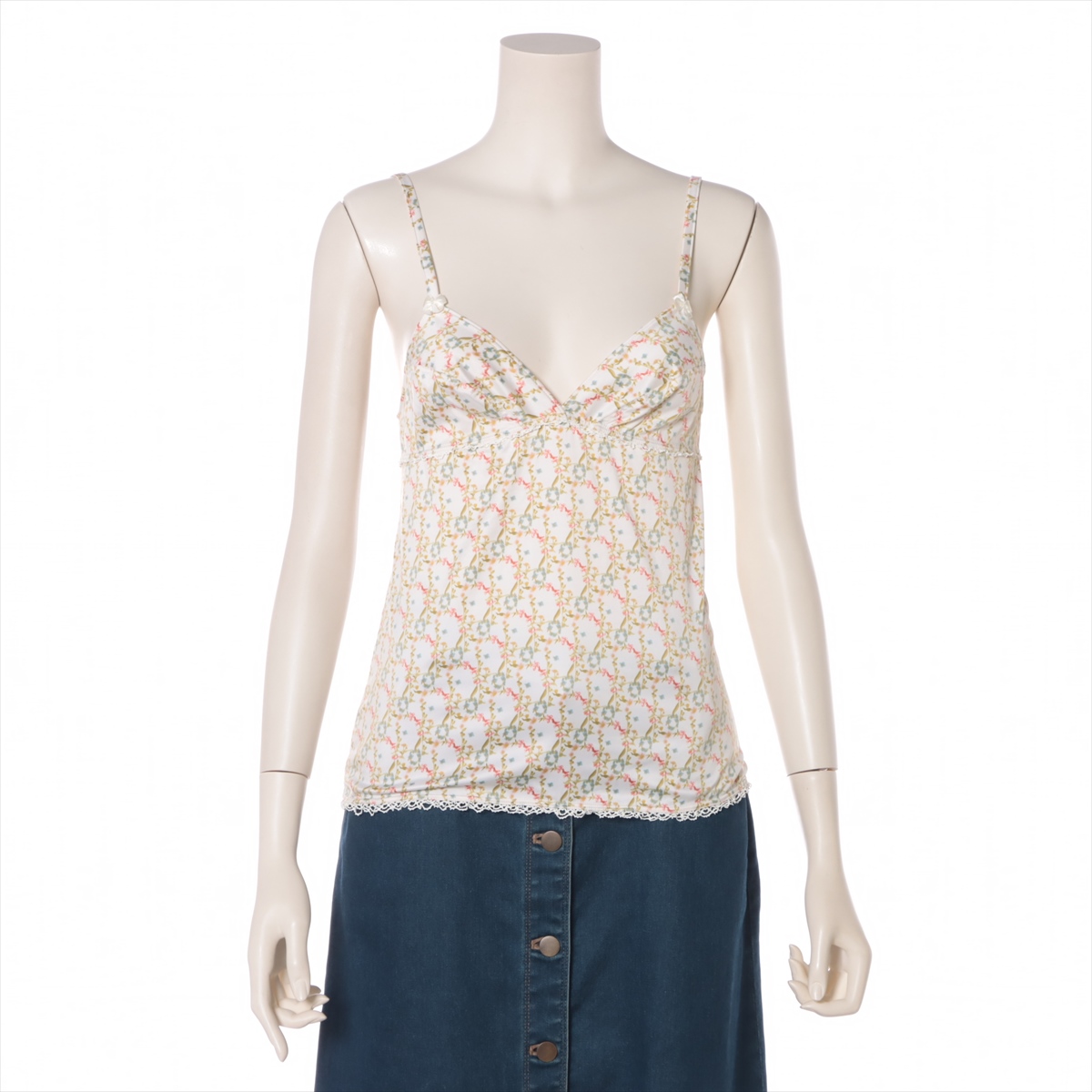 Christian Dior クリスチャンディオール キャミソール　アイボリー Christian Dior キャミソール Christian Dior クリスチャンディオール